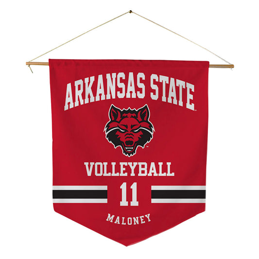 Arkansas State - NCAA Women's Volleyball : Mia Maloney - Pennant - 18" x 21"-0
