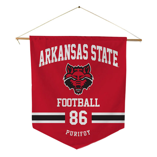 Arkansas State - NCAA Football : Skylar Purifoy - Pennant - 18" x 21"-0