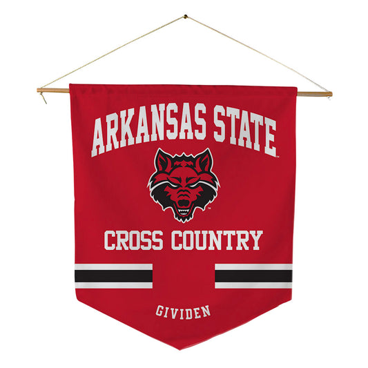 Arkansas State - NCAA Women's Cross Country : Veronique Gividen - Pennant - 18" x 21"-0