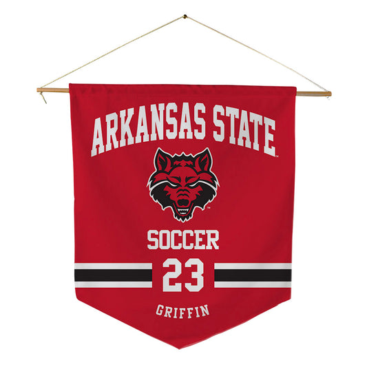 Arkansas State - NCAA Women's Soccer : Larkyn Griffin - Pennant - 18" x 21"-0