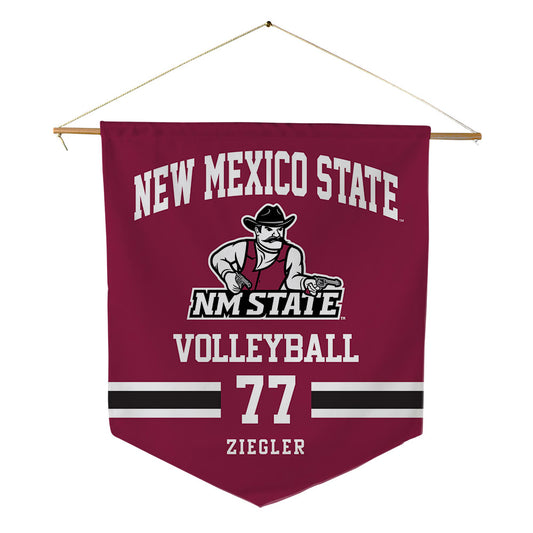 NMSU - NCAA Women's Volleyball : Rozowyn Ziegler - Pennant - 18" x 21"-0