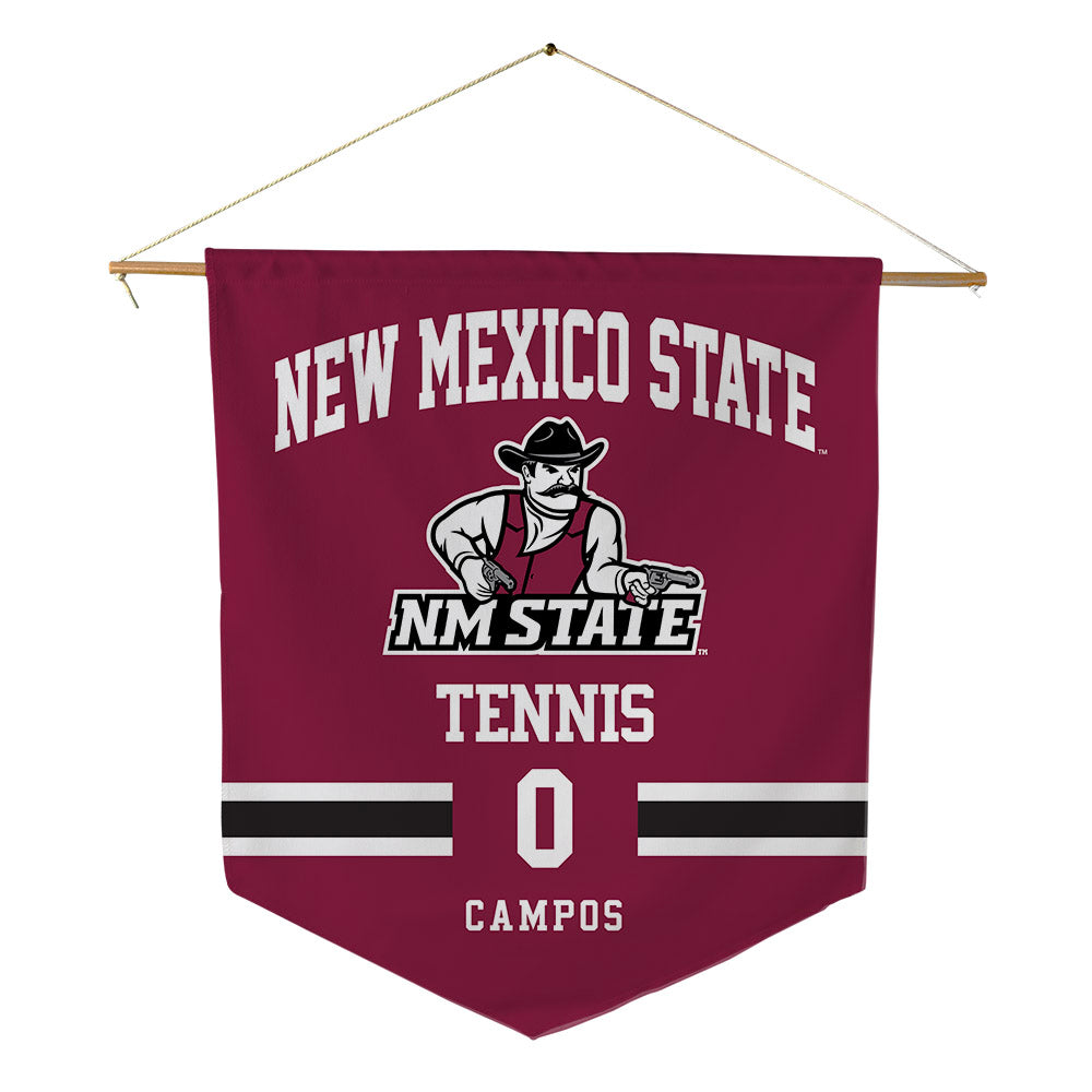 NMSU - NCAA Men's Tennis : Gustavo Campos - Pennant - 18" x 21"-0