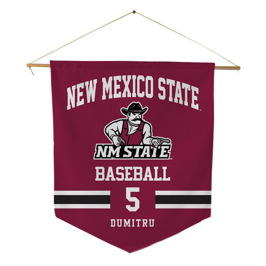 NMSU - NCAA Baseball : Titus Dumitru - Pennant - 18" x 21"-0