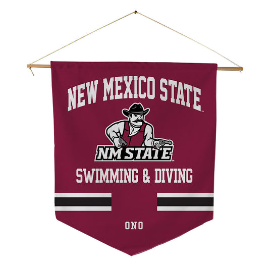 NMSU - NCAA Women's Swimming & Diving : Megan Ono - Pennant - 18" x 21"-0