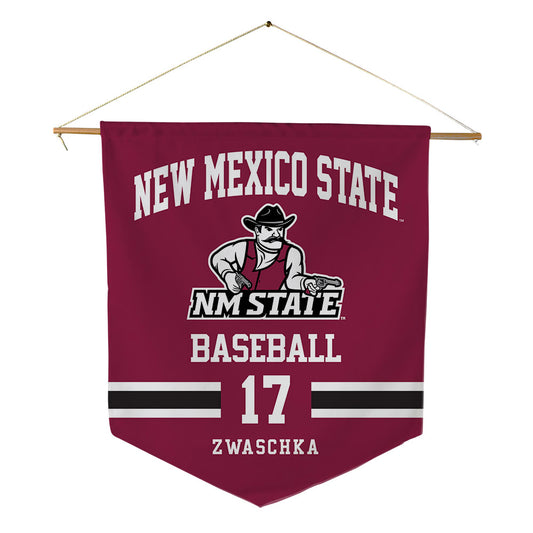 NMSU - NCAA Baseball : Zach Zwaschka - Pennant - 18" x 21"-0