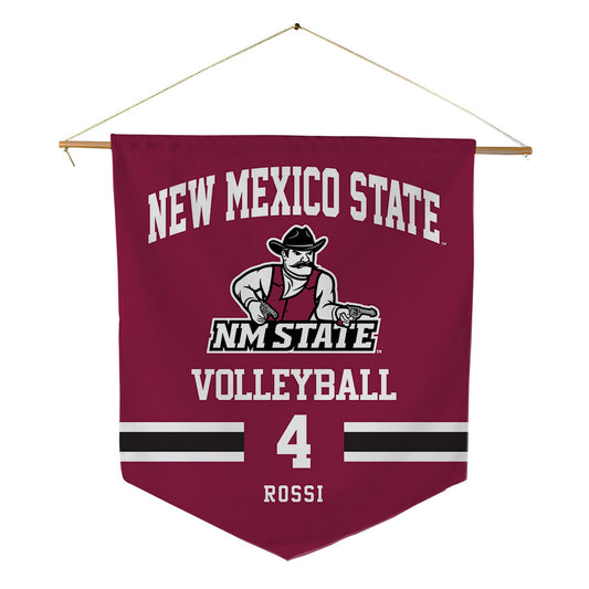NMSU - NCAA Women's Volleyball : Claudia Rossi - Pennant - 18" x 21"-0