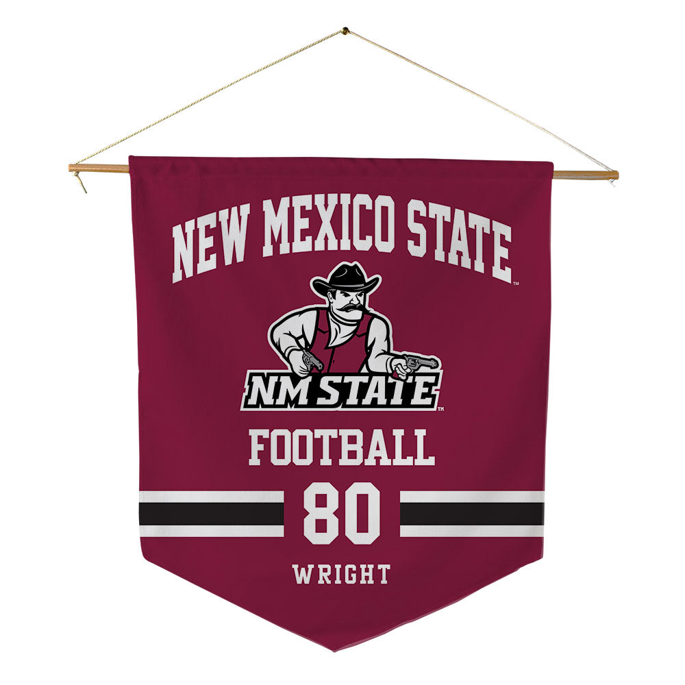 NMSU - NCAA Football : Izeyah Wright - Pennant - 18" x 21"-0
