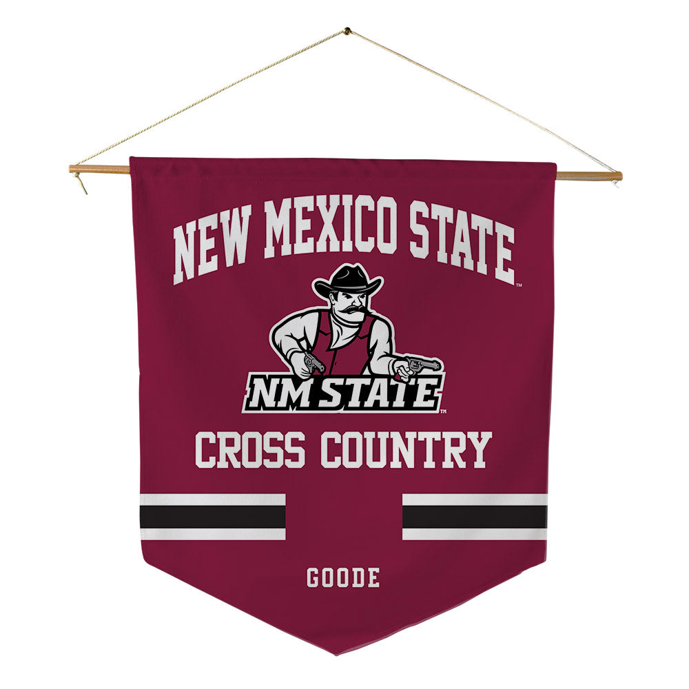 NMSU - NCAA Men's Cross Country : Tyler Goode - Pennant - 18" x 21"-0