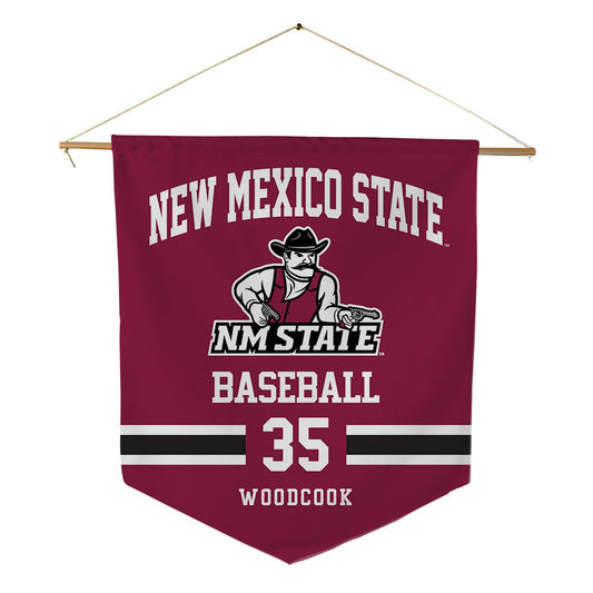 NMSU - NCAA Baseball : Dane Woodcook - Pennant - 18" x 21"-0