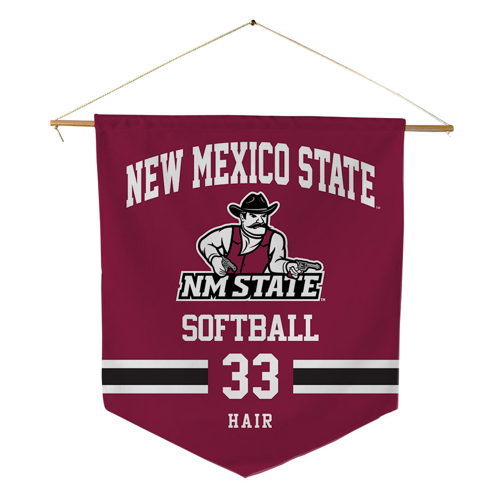 NMSU - NCAA Softball : Joleeanna Hair - Pennant - 18" x 21"-0