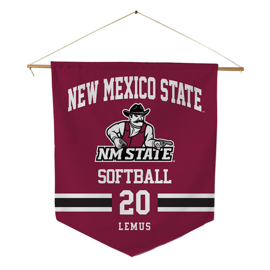 NMSU - NCAA Softball : Kalena Lemus - Pennant - 18" x 21"-0
