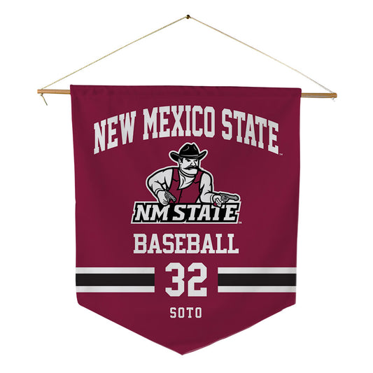 NMSU - NCAA Baseball : Saul Soto - Pennant - 18" x 21"-0