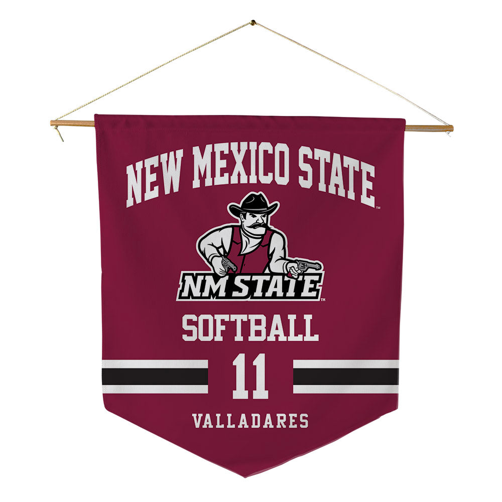 NMSU - NCAA Softball : Jade Valladares - Pennant - 18" x 21"-0