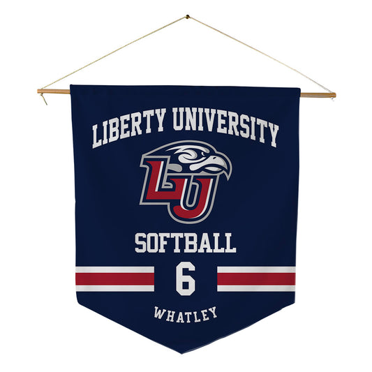 Liberty - NCAA Softball : Savanah Whatley - Pennant - 18" x 21"-0