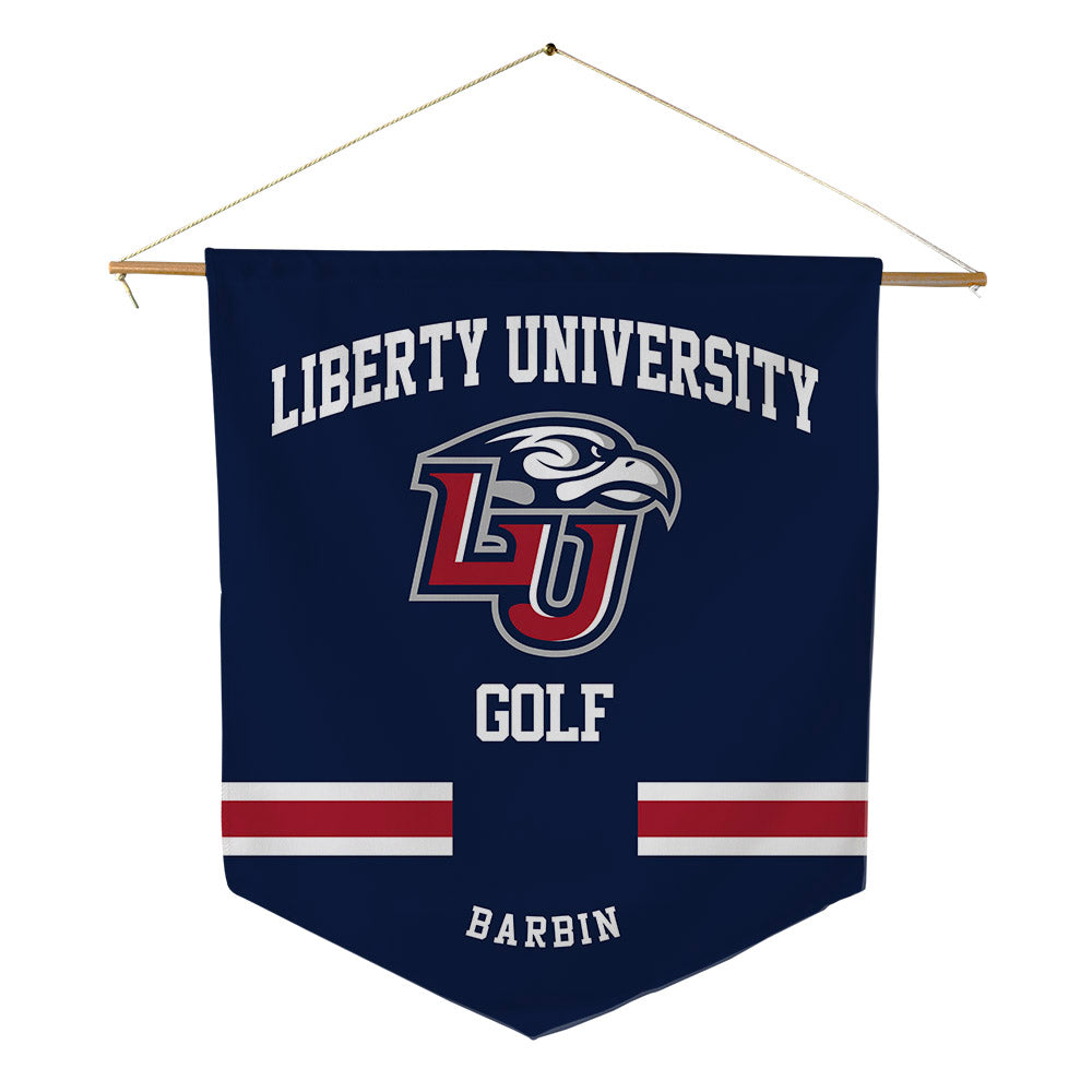Liberty - NCAA Men's Golf : Evan Barbin - Pennant - 18" x 21"-0