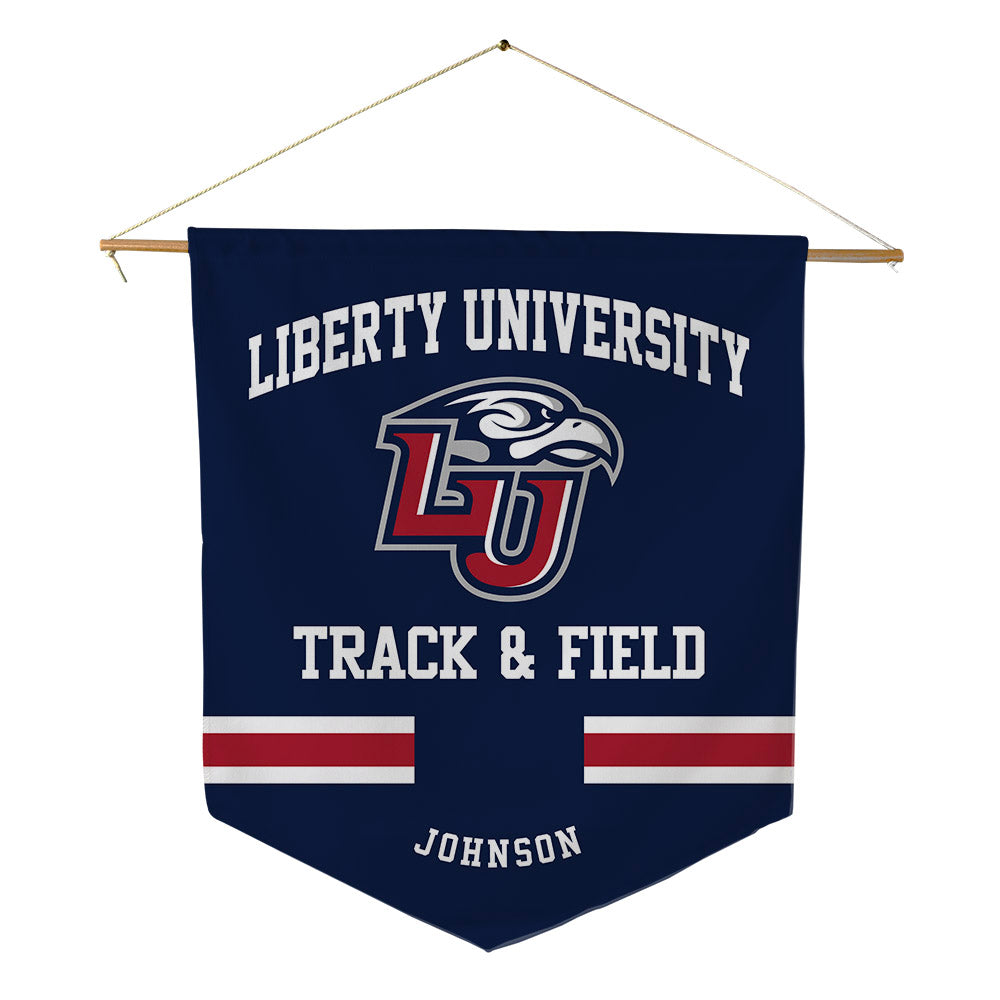 Liberty - NCAA Men's Track & Field : Chase Johnson - Pennant - 18" x 21"-0