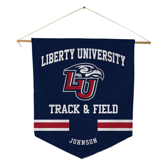 Liberty - NCAA Men's Track & Field : Chase Johnson - Pennant - 18" x 21"-0