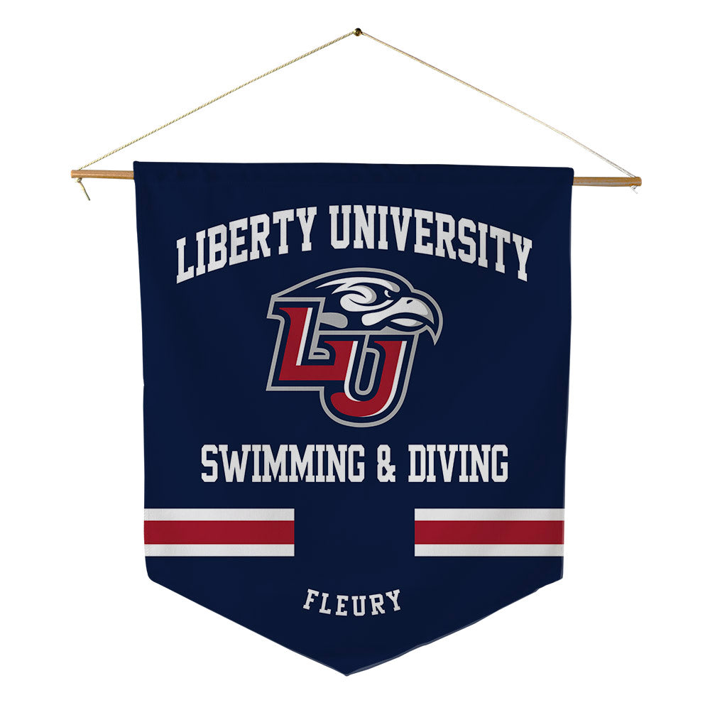 Liberty - NCAA Women's Swimming & Diving : Sarah Fleury - Pennant - 18" x 21"-0