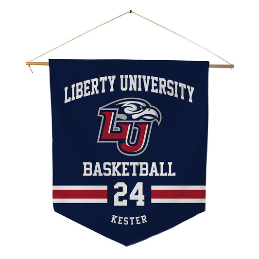 Liberty - NCAA Men's Basketball : Brady Kester - Pennant - 18" x 21"-0