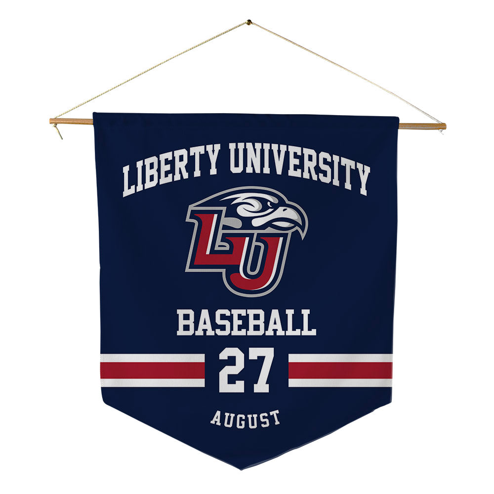 Liberty - NCAA Baseball : Tyler August - Pennant - 18" x 21"-0