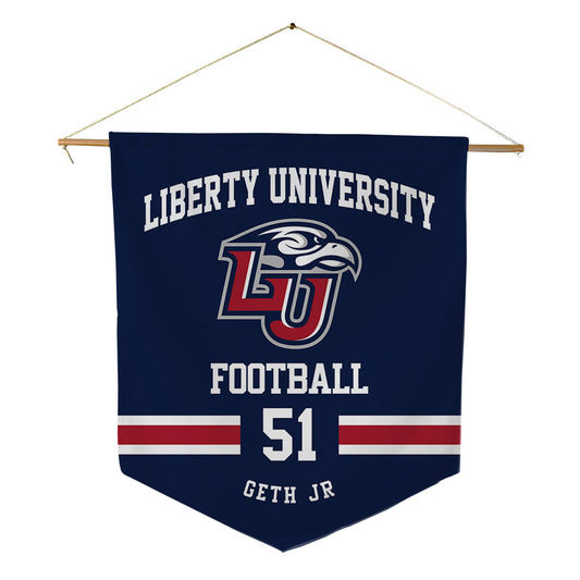 Liberty - NCAA Football : DJ Geth Jr - Pennant - 18" x 21"-0