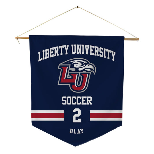 Liberty - NCAA Men's Soccer : Perry Blay - Pennant - 18" x 21"-0