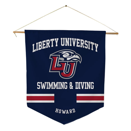 Liberty - NCAA Women's Swimming & Diving : Dakota Howard - Pennant - 18" x 21"-0