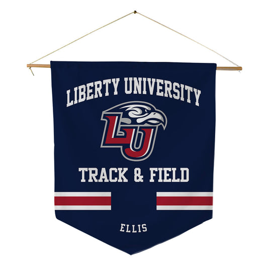 Liberty - NCAA Men's Track & Field : Caden Ellis - Pennant - 18" x 21"-0