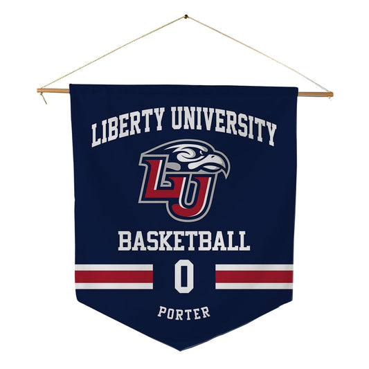 Liberty - NCAA Men's Basketball : Colin Porter - Pennant - 18" x 21"-0
