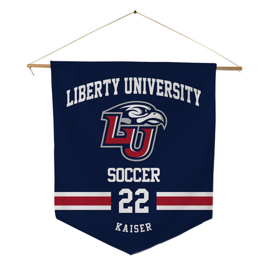 Liberty - NCAA Women's Soccer : Presley Kaiser - Pennant - 18" x 21"-0