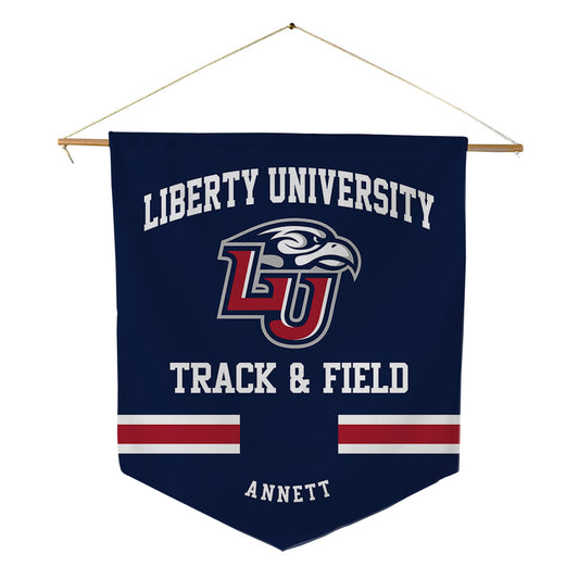 Liberty - NCAA Men's Track & Field : Robbie Annett - Pennant - 18" x 21"-0