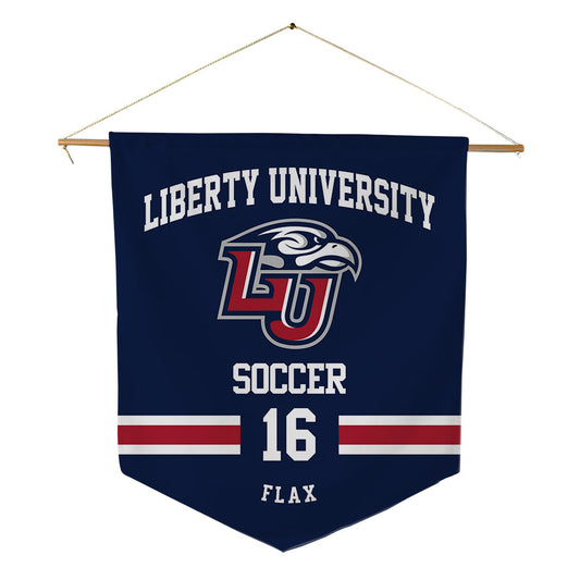 Liberty - NCAA Women's Soccer : Lauren Flax - Pennant - 18" x 21"-0