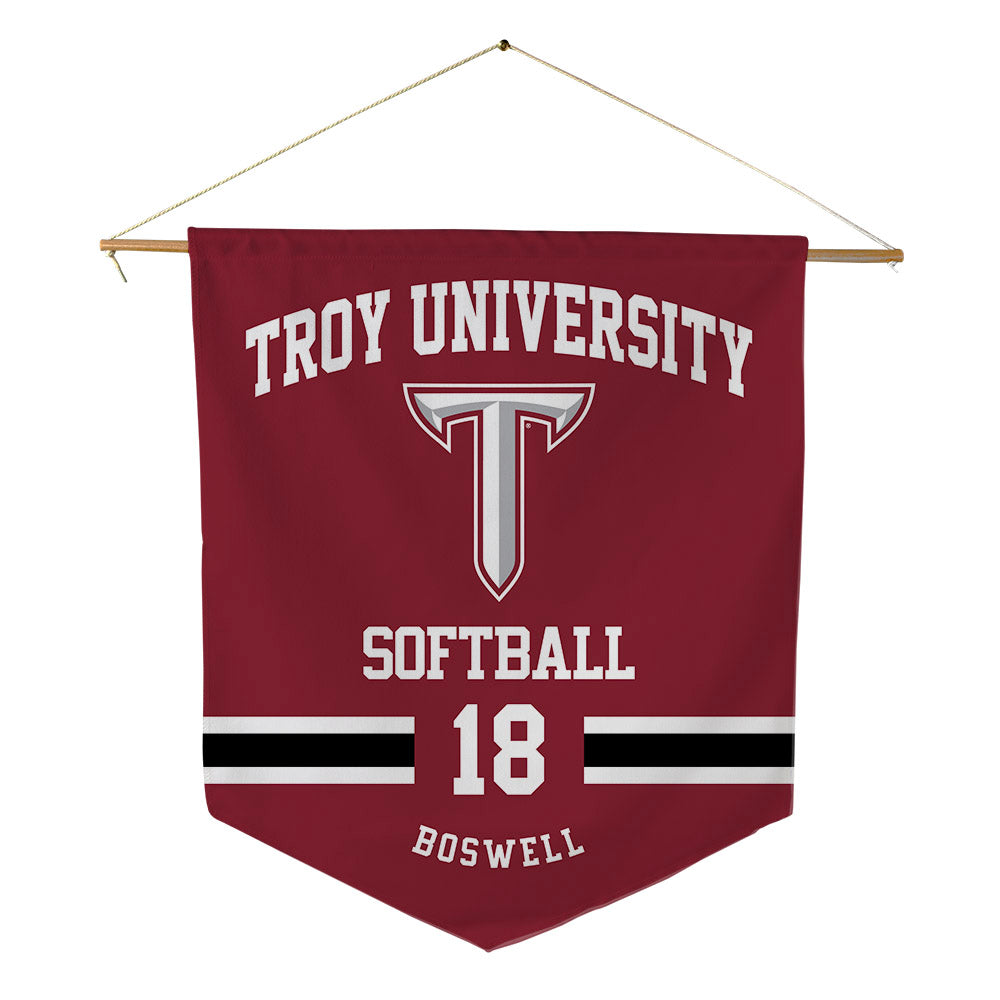 Troy - NCAA Softball : Makaley Boswell - Pennant - 18" x 21"-0