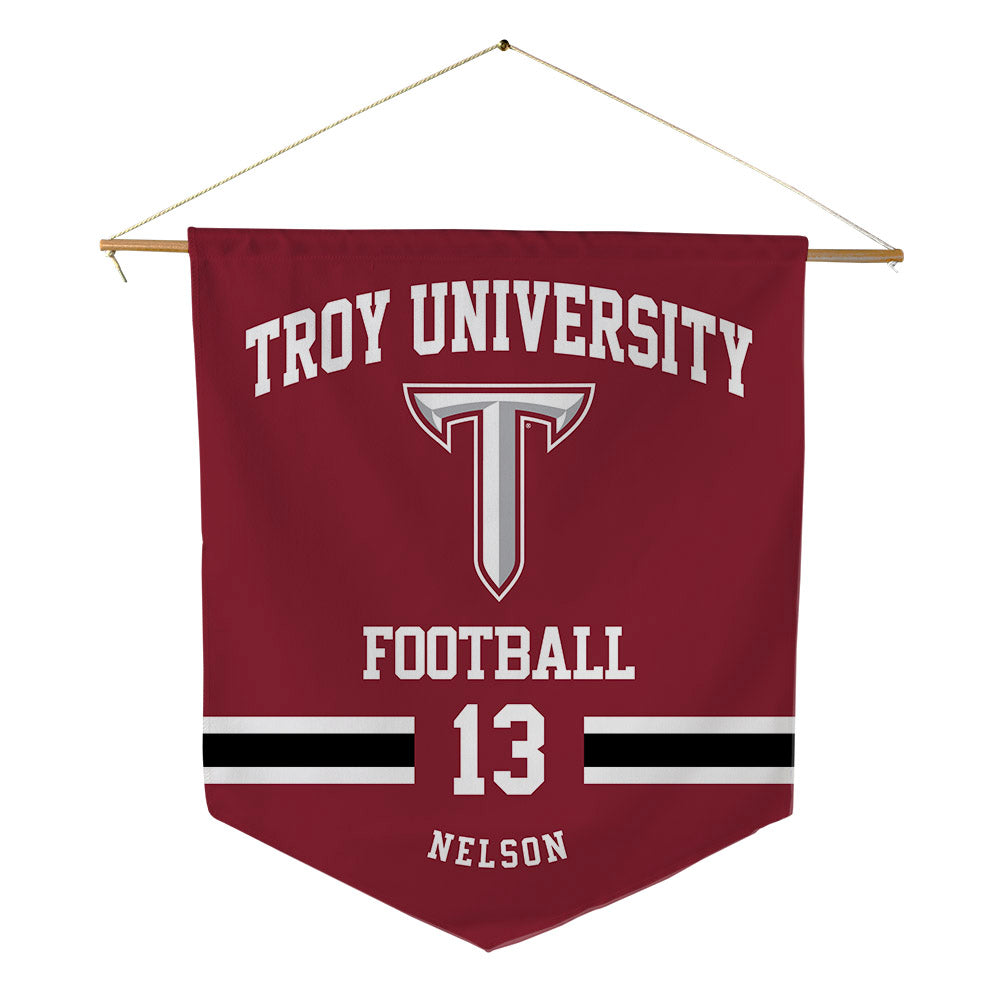 Troy - NCAA Football : Daivon Nelson - Pennant - 18" x 21"-0