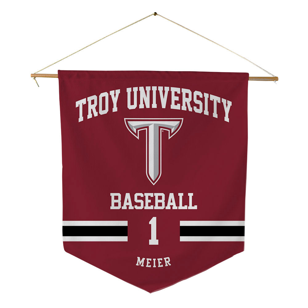 Troy - NCAA Baseball : Steven Meier - Pennant - 18" x 21"-0