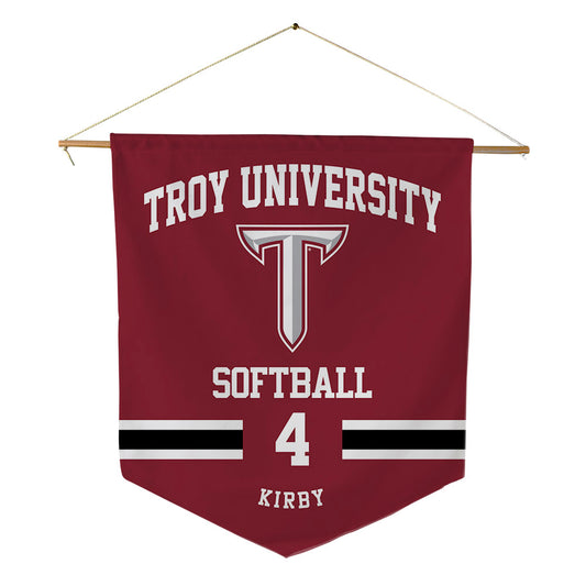 Troy - NCAA Softball : Lydia Kirby - Pennant - 18" x 21"-0