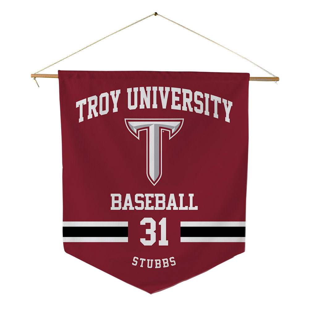 Troy - NCAA Baseball : Benjamin Stubbs - Pennant - 18" x 21"-0