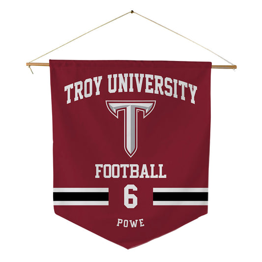 Troy - NCAA Football : Justin Powe - Pennant - 18" x 21"-0