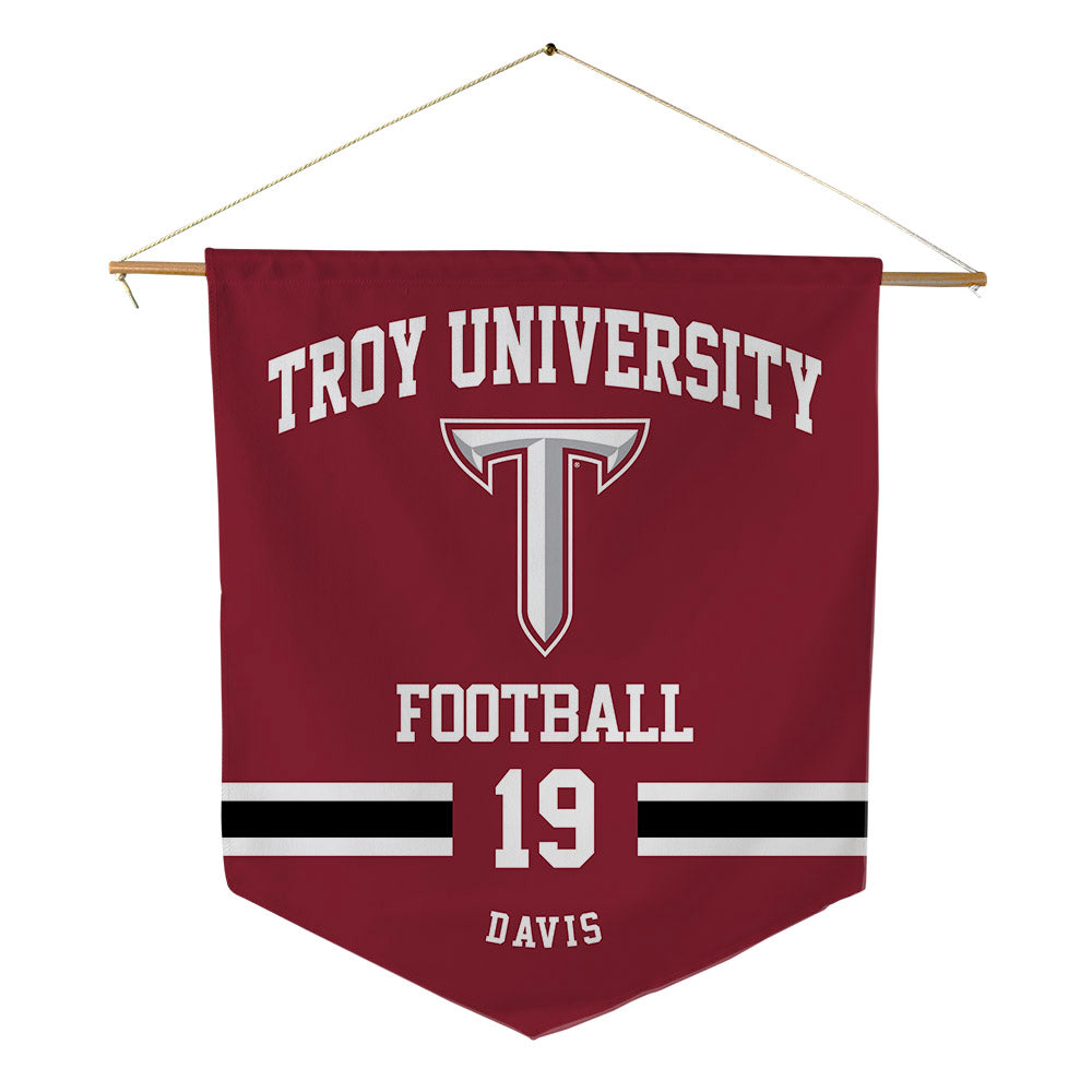 Troy - NCAA Football : Elijah Davis - Pennant - 18" x 21"-0