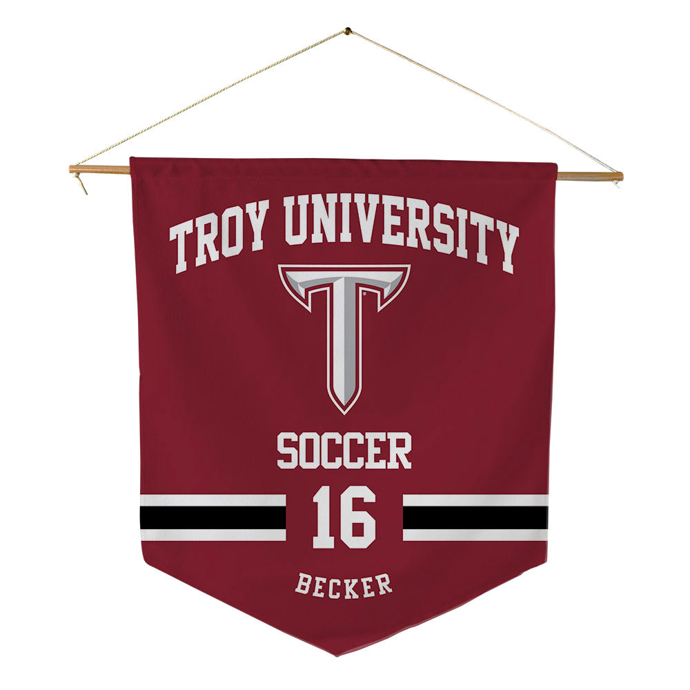 Troy - NCAA Women's Soccer : Brooke Becker - Pennant - 18" x 21"-0