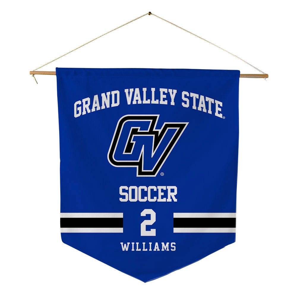 Grand Valley - NCAA Women's Soccer : Alex Williams - Pennant - 18" x 21"-0