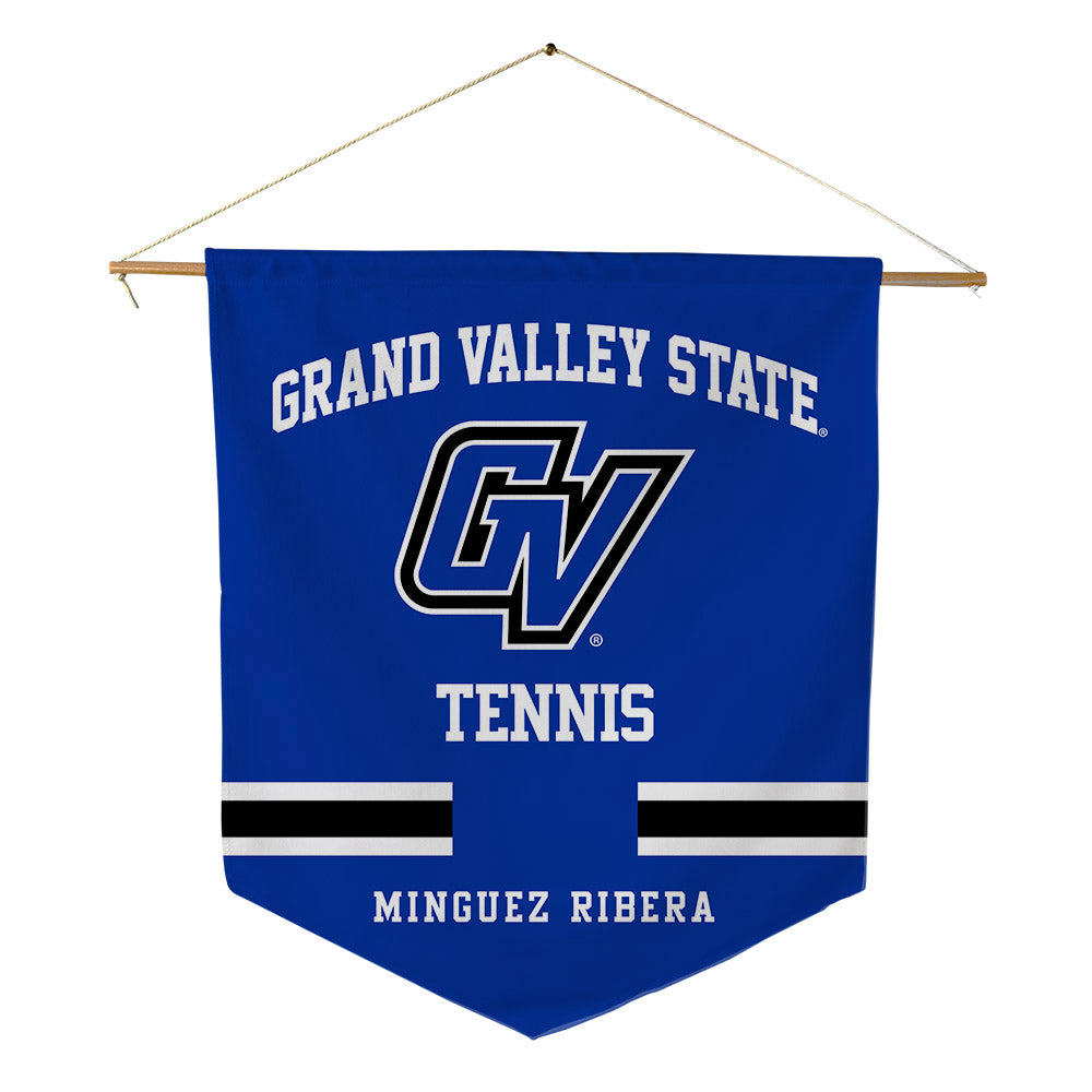 Grand Valley - NCAA Men's Tennis : Chimo Minguez Ribera - Pennant - 18" x 21"-0