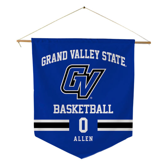 Grand Valley - NCAA Men's Basketball : Antaune Allen - Pennant - 18" x 21"-0