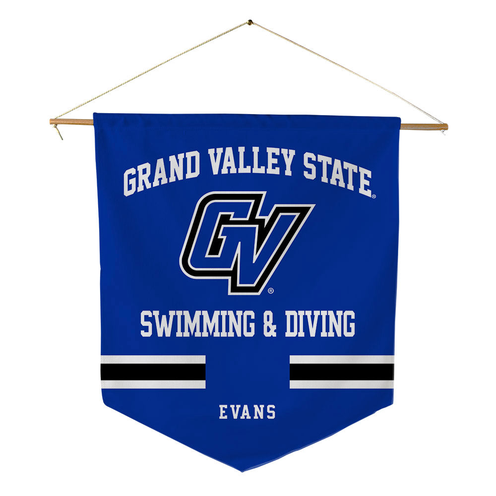 Grand Valley - NCAA Women's Swimming & Diving : Alex Evans - Pennant - 18" x 21"-0