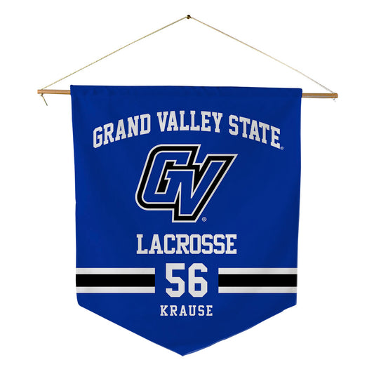 Grand Valley - NCAA Women's Lacrosse : Sarah Krause - Pennant - 18" x 21"-0