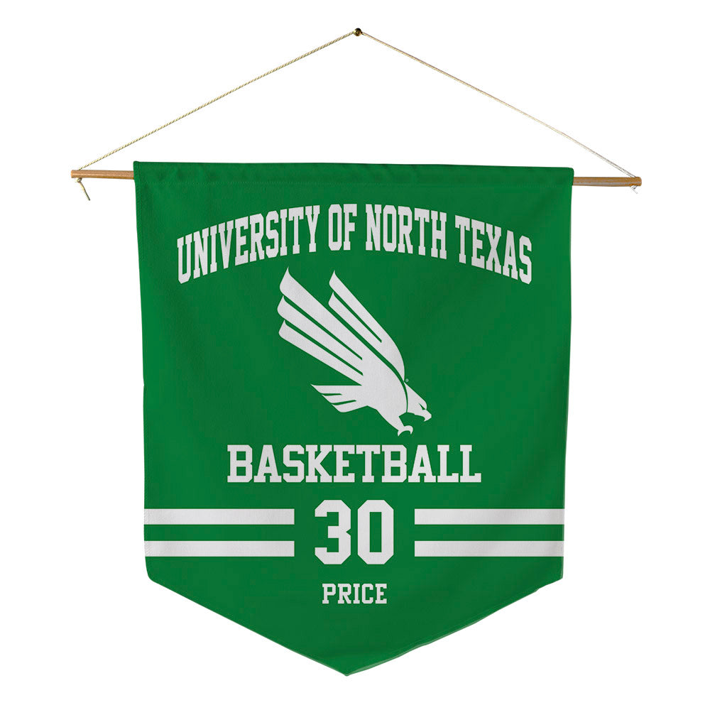 North Texas - NCAA Women's Basketball : Chania Price - Pennant - 18" x 21"-0