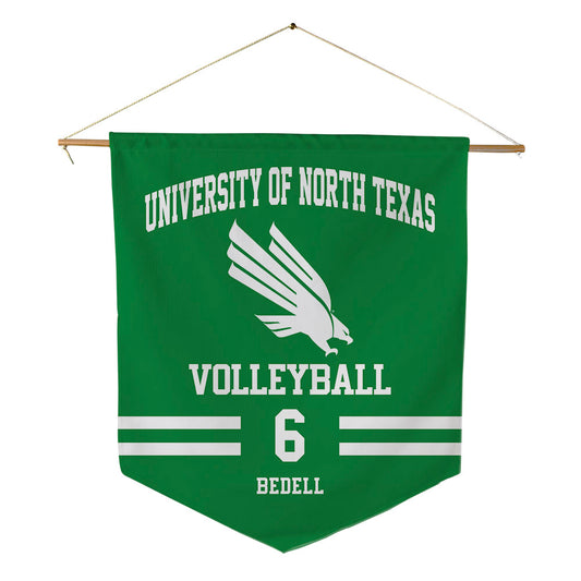 North Texas - NCAA Women's Volleyball : Reagan Bedell - Pennant - 18" x 21"-0