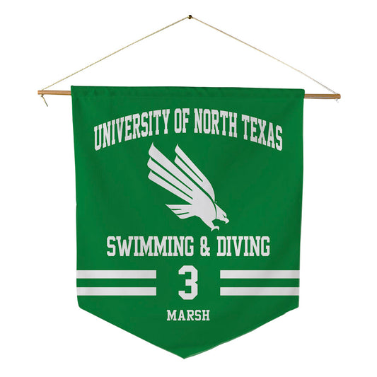 North Texas - NCAA Women's Swimming & Diving : Noelle Marsh - Pennant - 18" x 21"-0