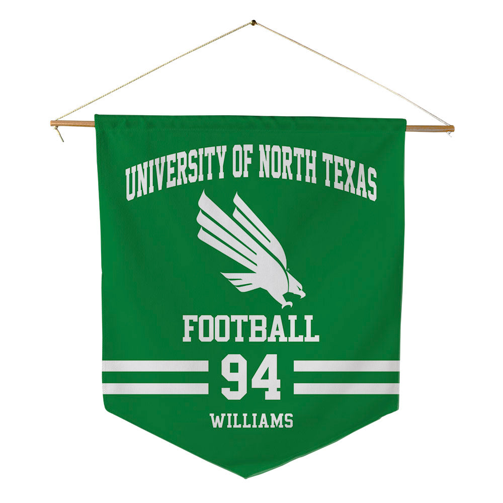 North Texas - NCAA Football : Jayden Williams - Pennant - 18" x 21"-0
