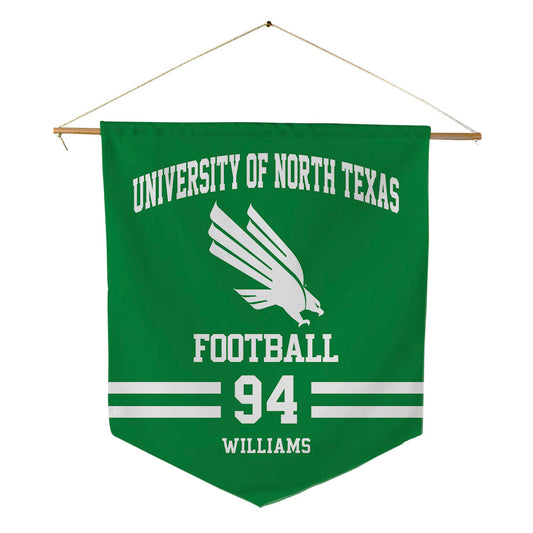 North Texas - NCAA Football : Jayden Williams - Pennant - 18" x 21"-0